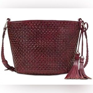 Patricia Nash banyoles woven leather crossbody. From smoke free pet free home.